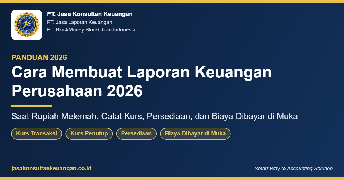 Cara membuat laporan keuangan perusahaan 2026 saat rupiah melemah - PT Jasa Konsultan Keuangan